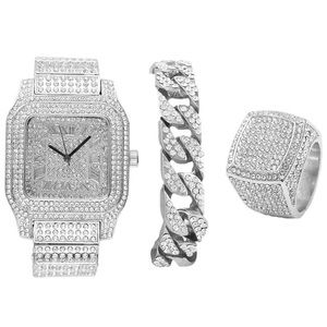 Iced Out Diamond Jewelry Set